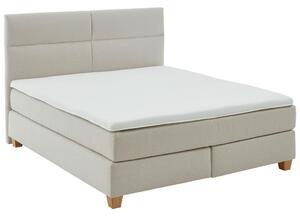 BOXSPRING POSTELJA 180 cm x 200 cm , tekstil bež