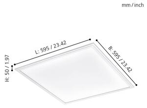 Eglo 32813 - LED Stropna svetilka SALOBRENA LED/40W/230V