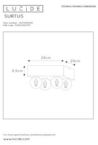 Lucide 30174/04/30 - Stropna svetilka SURTUS 4xE27/60W/230V