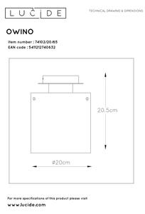 Lucide 74102/20/65 - LED Zatemnitvena stropna svetilka OWINO 1xGU10/5W/230V