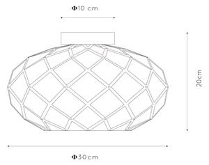 Lucide 21117/30/30 - Stropna svetilka WOLFRAM 1xE27/40W/230V črna