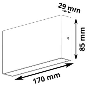 LED Zunanja stenska svetilka CHICAGO LED/5,5W/230V IP44 bela