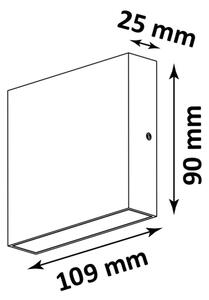 LED Zunanja stenska svetilka CHICAGO 2xLED/3,25W/230V IP44