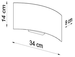 Sollux SL.0936 - Stenska svetilka MAGNUS 2xG9/40W/230V white