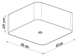 Sollux SL.0776 - Stropna svetilka LOKKO 5xE27/60W/230V 45 cm črna