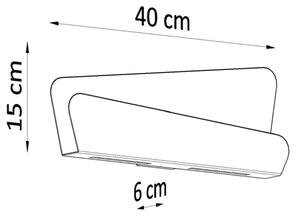 Sollux SL.0932 - Stenska svetilka BASCIA 2xG9/40W/230V