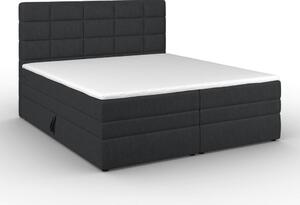 Bessagi Home Postelja Boxspring Aria, Temno Siva