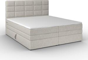 Bessagi Home Postelja Boxspring Aria, Siva