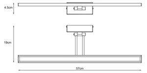 Lucide 48203/12/11 - LED Svetilka za sliko ERWAN LED/13W/230V IP21 krom