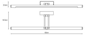 Lucide 48202/12/11 - LED Svetilka za sliko GAVIN LED/13W/230V IP21 krom