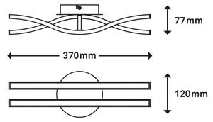 Briloner 3194-029 - LED Lestenec GO 2xLED/6W/230V