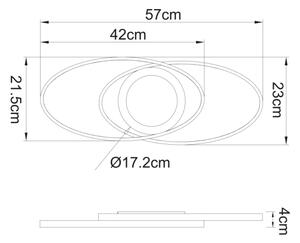 Globo 67239-24B - LED Stropna svetilka REGGY LED/24W/230V