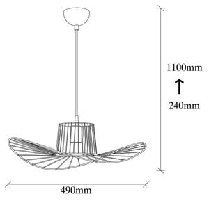 Lestenec na vrvici TEL 1xE27/40W/230V