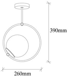 Lestenec na drogu DOLUNAY 1xE27/40W/230V