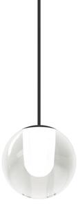 Wever & Ducré Lighting WEVER DUCRÉ LED-visoka svetilka Oplia 1.0, mat črna, 2.700 K, Prozorna, Dnevna soba / jedilnica, Steklo, Sodobni