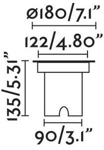 FARO 70309 - LED Zunanja dovozna svetilka GEISER LED/15W/230V IP67