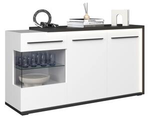 Modern Living Široka Komoda Ambiente Plus, Bela, Antracit