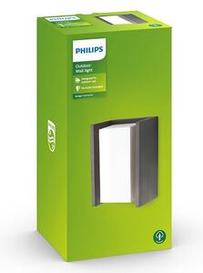 Philips - Zunanja stenska svetilka BRIDGE 1xE27/15W/230V IP44