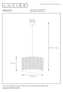 Lucide 03429/42/30 - Lestenec na vrvici MAGIUS 1xE27/40W/230V