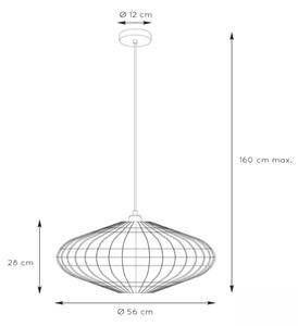 Lucide 03435/56/72 - Lestenec na vrvici MAGALI 1xE27/40W/230V bež