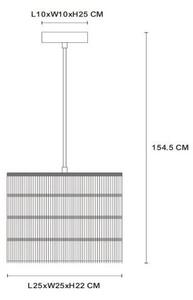 Lucide 10407/25/44 - Lestenec na vrvici EXTRAVAGANZA TOGO 1xE27/60W/230V rjav