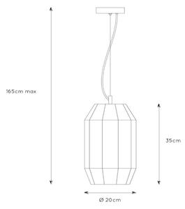 Lucide 25408/01/30 - Lestenec na vrvici FERN 1xE27/60W/230V