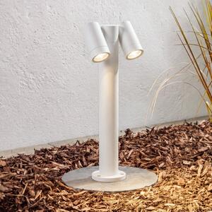 PRIOS talna svetilka Tulimar, 2-žarilna, 45 cm, bela, IP65, zatemnjen, Bela, Kovina, Sodobni