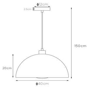 Lucide 45496/01/33 - Lestenec na vrvici SIEMON 1xE27/40W/230V zelen