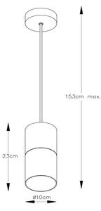 Lucide 74410/01/02 - Lestenec na vrvici ZINO 1xE27/60W/230V zlat