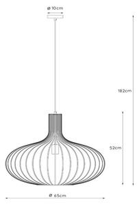 Lucide 78374/65/33 - Lestenec na vrvici MANUELA 1xE27/60W/230V pr. 65 cm zelen