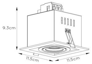 Lucide 09926/01/30 - Vgradna svetilka CHIMNEY 1xGU10/50W/230V