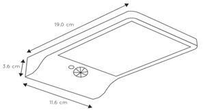 Lucide 22862/04/30 - LED Solarna svetilka s senzorjem BASIC LED/3W/1,2V IP44