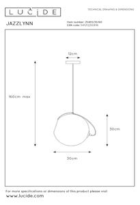 Lucide 25405/30/60 - Lestenec na vrvici JAZZLYNN 1xE27/60W/230V pr. 30 cm