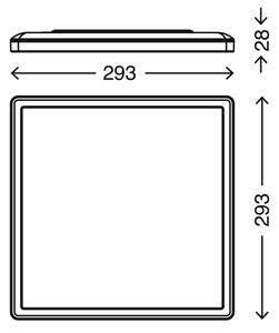 Briloner 7156-416 - LED Stropna svetilka SLIM LED/18W/230V