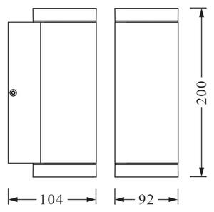 Ledvance - Zunanja stenska svetilka BEAM 2xGU10/35W/230V IP44