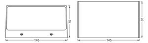 Ledvance - LED RGBW Zatemnitvena zunanja svetilka BRICK LED/14W/230V Wi-Fi IP44