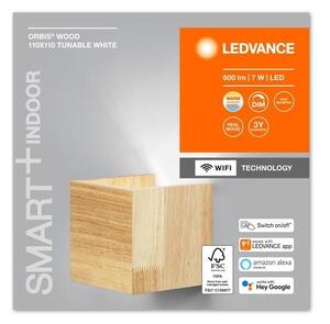 Ledvance - LED Zatemnitvena stenska svetilka SMART+ WOOD LED/7W/230V Wi-Fi