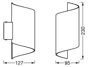 Ledvance - LED Zatemnitvena stenska svetilka SMART+ TWIST LED/12W/230V Wi-Fi