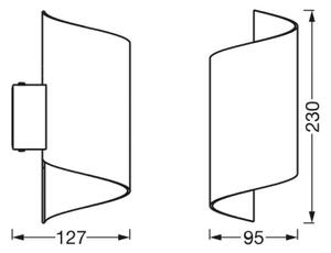 Ledvance - LED Zatemnitvena stenska svetilka SMART+ TWIST LED/12W/230V Wi-Fi