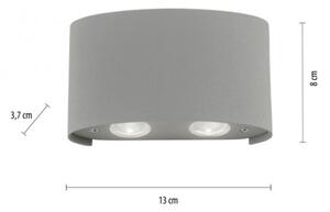 Paul Neuhaus 9487-21 - LED Zunanja stenska svetilka CARLO 4xLED/0,8W/230V IP54