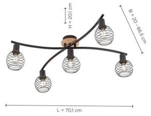 Leuchten Direkt 15925-79 - Nadgradni lestenec EUGEN 5xE14/40W/230V