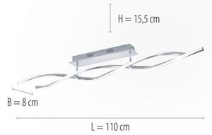 Paul Neuhaus 9143-55 - LED Zatemnitveni lestenec POLINA 2xLED/10,2W/230V