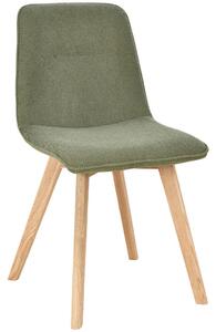 STOL, les, tekstil zelena, barve hrasta