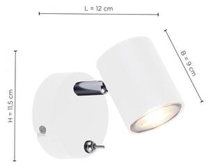 Leuchten Direkt 11941-16 - LED Stenski reflektor TARIK 1xGU10/5W/230V