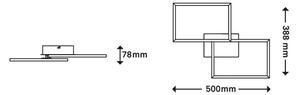 Briloner 3149-018 - LED Zatemnitveni lestenec FRAME 2xLED/15W/230V + Daljinski upravljalnik