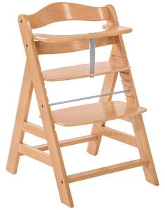 STOLČEK ZA HRANJENJE ALPHA + 56/80/48 cm naravne barve