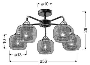 Lestenec RAY 5xE14/40W/230V