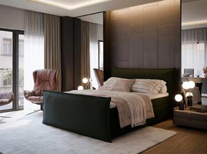 POSTELJA BOXSPRING 160 cm x 200 cm , tekstil zelena