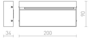 RED - Design Rendl - R12547 - LED Zunanja stenska svetilka AQILA LED/6W/230V IP54