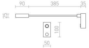 RED - Design Rendl - R10541 - LED Fleksibilna mala svetilka AIM LED/3W/230V črna